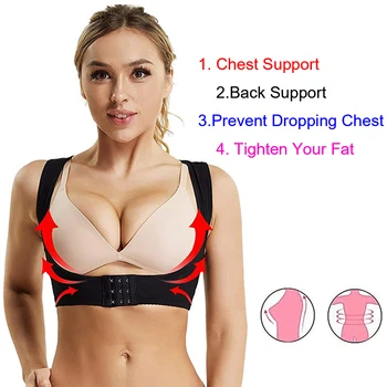 

Back Support Posture Corrector Chest Shoulder Brace Body Shaper Corset Belt Push Up Bra for Women Correction Slim Shapewear