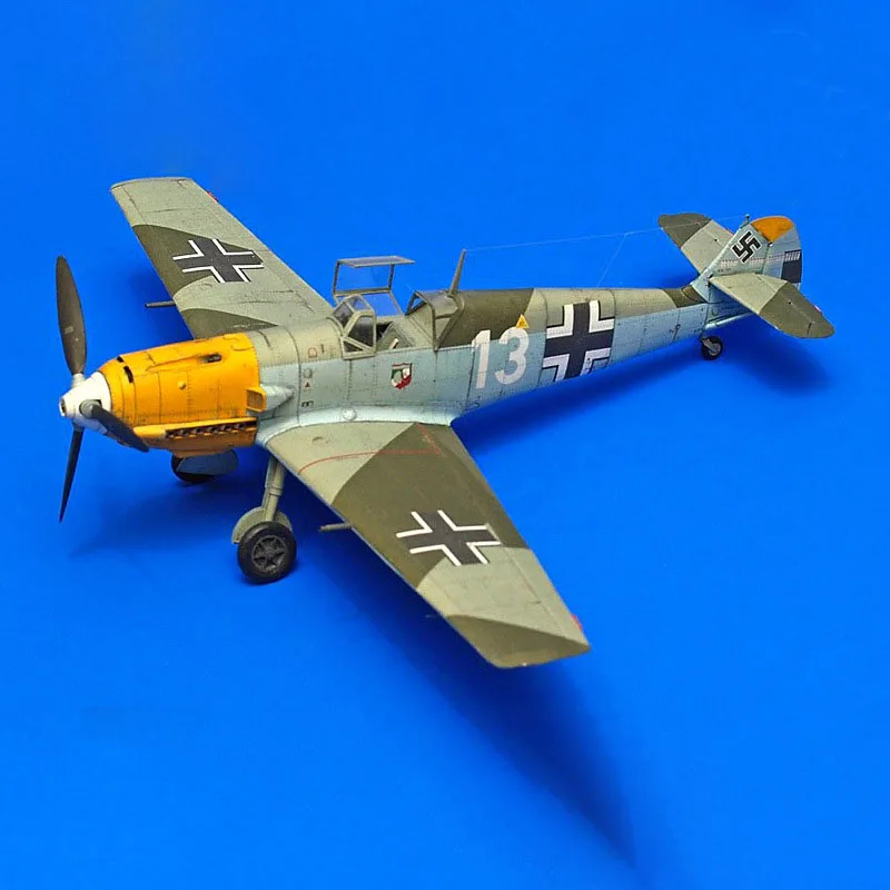 1:33 немецкий BF-109 E-4 боец DIY 3D бумажная карта Модель Строительный набор образовательных игрушек военная модель Строительная игрушка