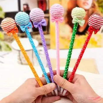

GloryStar Cute Cartoon Lollipop Shape Ballpoint Pen for Writing Random Color