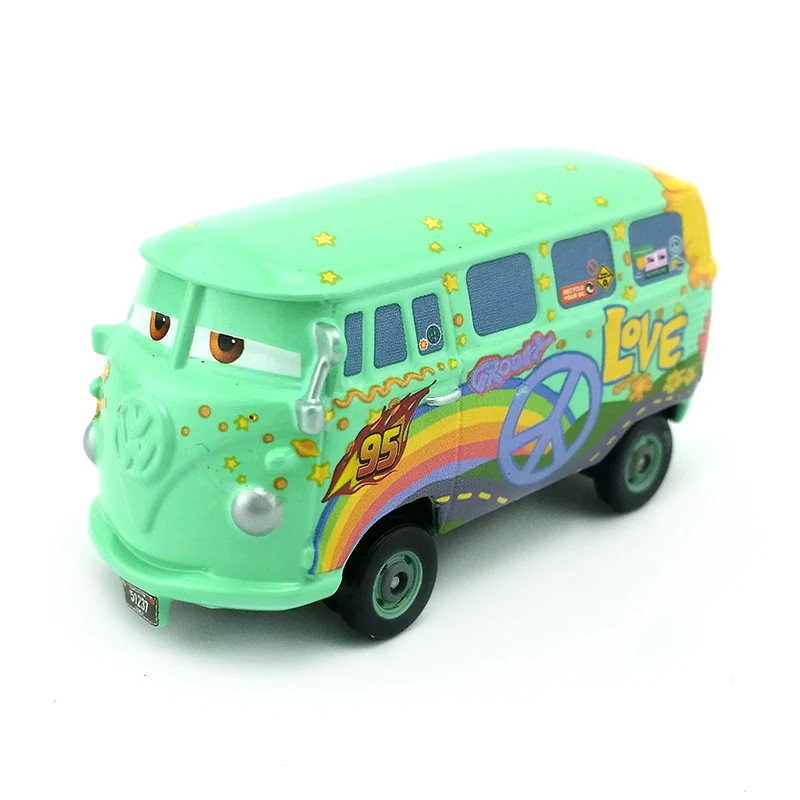 Disney Pixar Cars Fillmore Lightning McQueen 155 Diecast Metal Alloy