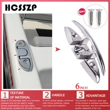 " откидной шип 316 из нержавеющей стали морской складной подтягивающий шип палубная линия для крепления веревки для корабля яхты лодки 155x52 мм