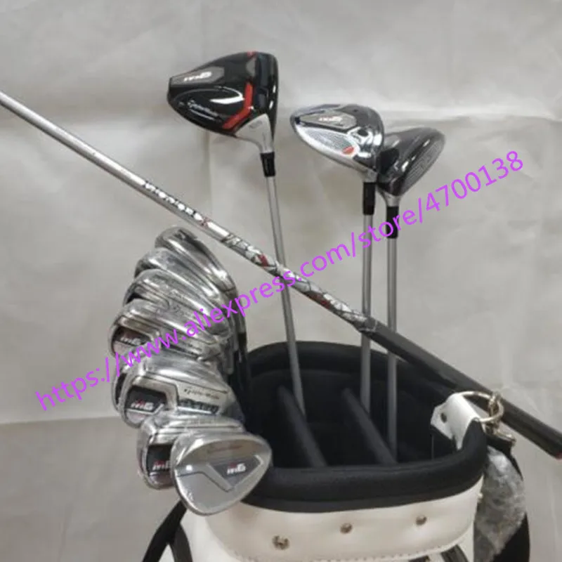 

2019 M6 Golf Complete Set M6 Golf Clubs Driver + Fairway Woods + Irons+putter Graphite/Steel Shaft With Head Cover No Bag