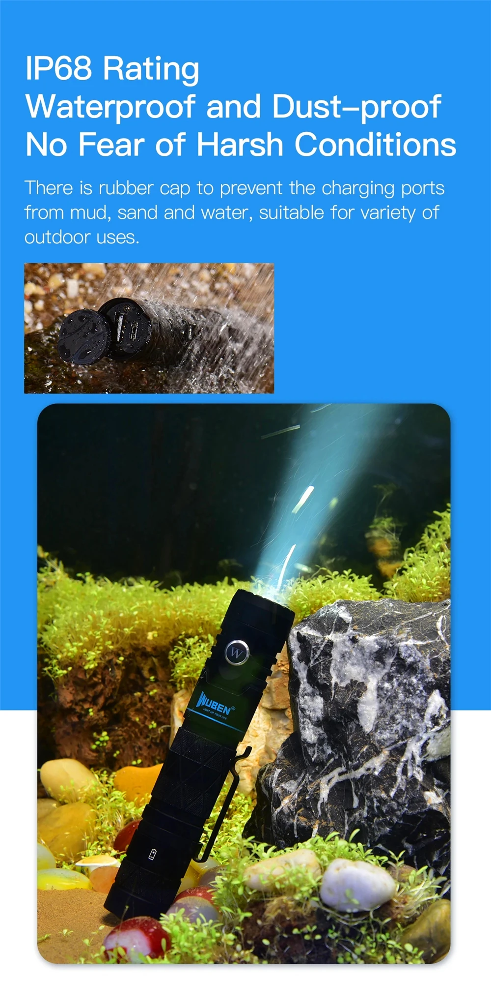 Wuben E12R Power Bank Flashlight description image 8