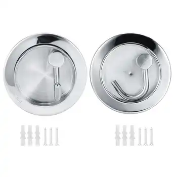 

Sturdy space-saving coat hooks with coat towel installation with garment screws