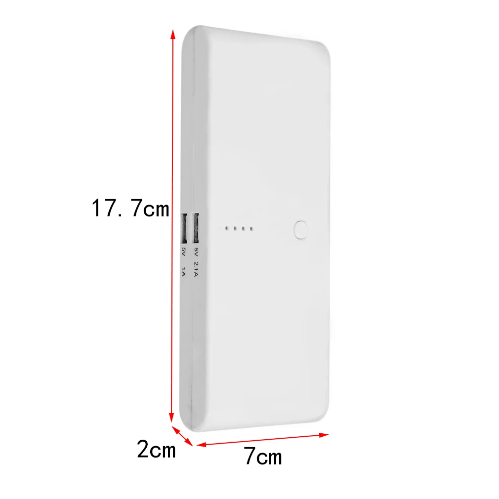 50000mAH Universal Backup 2 USB Power Bank Pack Charger External External Battery Power Bank With USB Transfer Cable