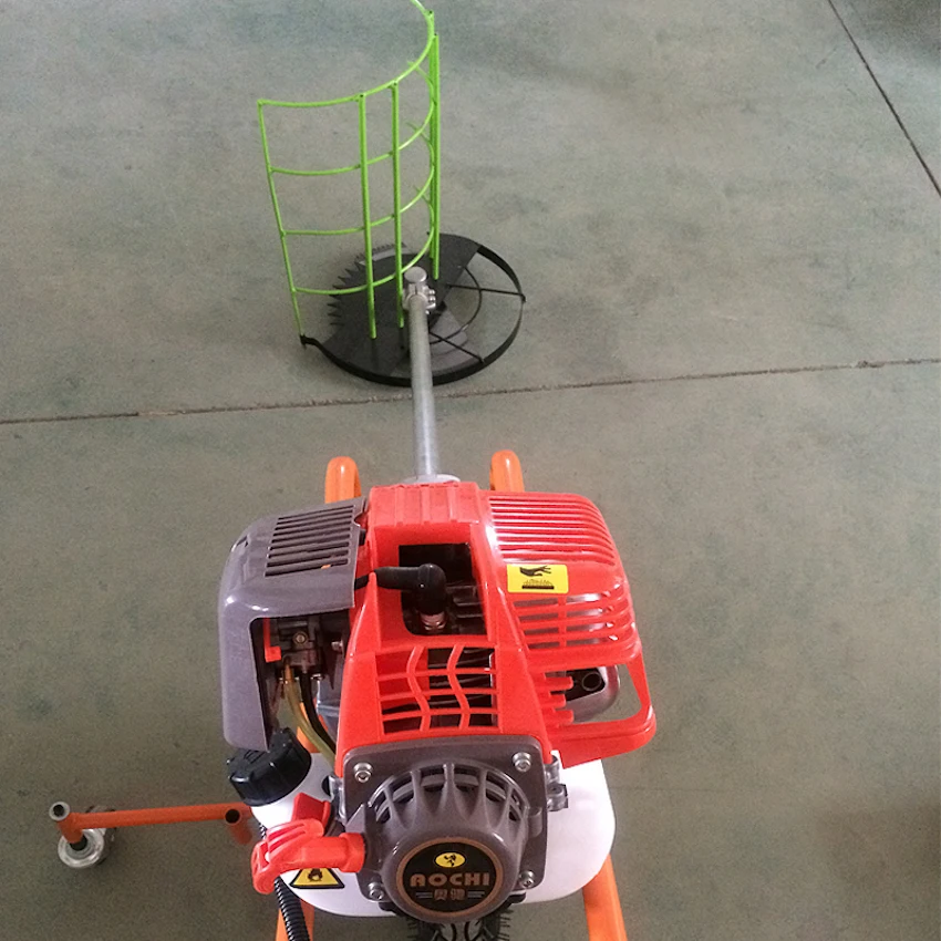 Çok fonksiyonlu taşınabilir Mini güç yeke el itme çiftlik güç Weeder çim biçme  makinesi küçük kültivatör ot ayıklama makinesi