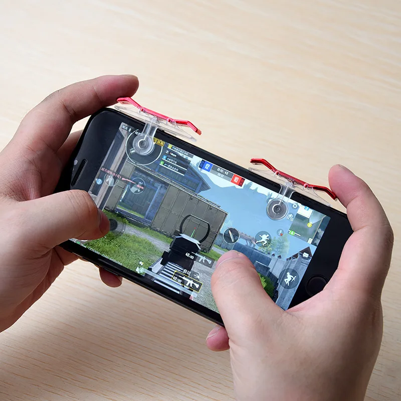 Мобильный кулер для телефона Pubg контроллер Джойстик триггер Кнопка огня Aim L1R1 Shooter Pad держатель телефона для Android IOS
