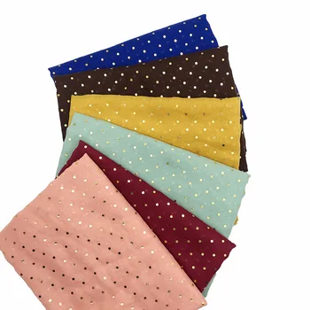 Fashion Gold Foil Polka Dot Scarfs