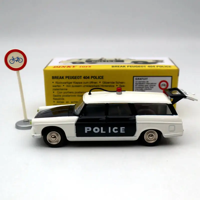 Atlas 1/43 Dinky игрушки 1429 BREAK PEUGEOT 404 полиция миниатюры литые модели Коллекция