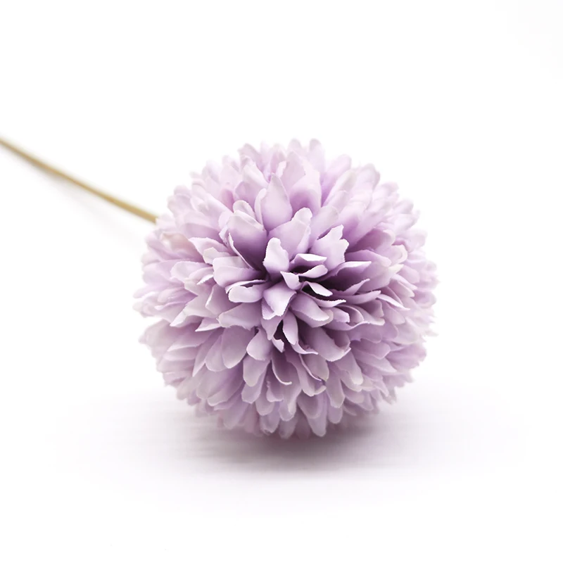 Хит 6,5 см Искусственный цветок Одуванчик шар поддельные дороги цитированные растения помпон цветы для дома Свадебные украшения Шелковые цветы - Цвет: F04