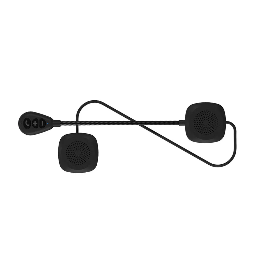 Мотоциклетный шлем беспроволочная гарнитура Bluetooth 5,0 с микрофоном губки, черный