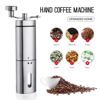 

Manual Coffee Grinder Multi-Purpose Mini Stainless Steel Hand Manual Handmade Coffee Bean Burr Grinders Mill Kitchen Tool