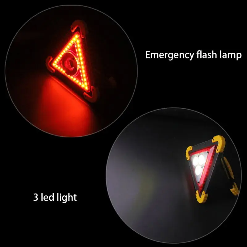  Universal Auto Car Red Breakdown Warning Triangle Reflective Led Strips reflective tape Cars reflec