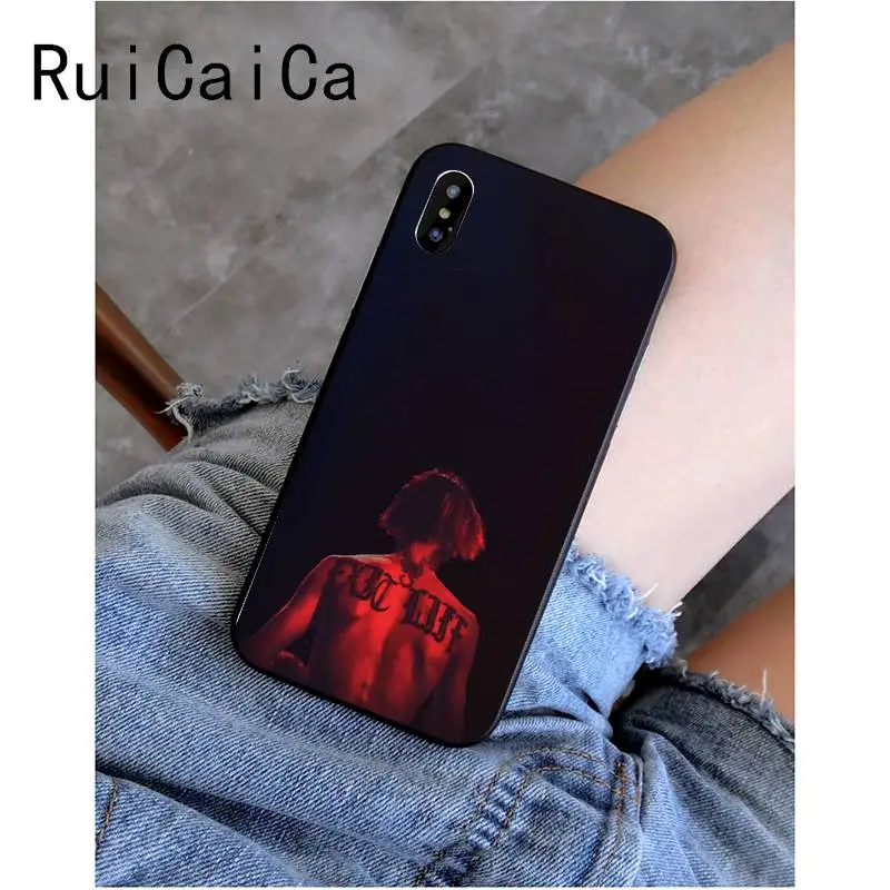 RuiCaiCa Lil Peep Lil Bo Peep черный мягкий чехол для телефона для iPhone 8 7 6 6S Plus X XS MAX 5 5S SE XR 11 11pro 11promax