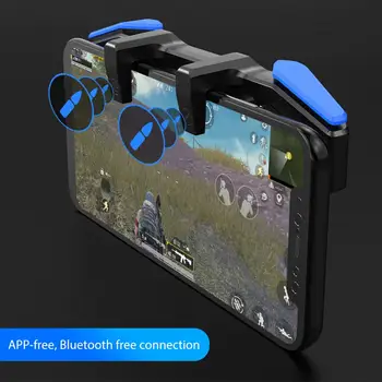 

Mobile Phone Gamepad For PUBG Mobile Trigger Fire Button L1R1 Shooter Controller Joystick For IOS Android 4.5-6.5 Inch Phone