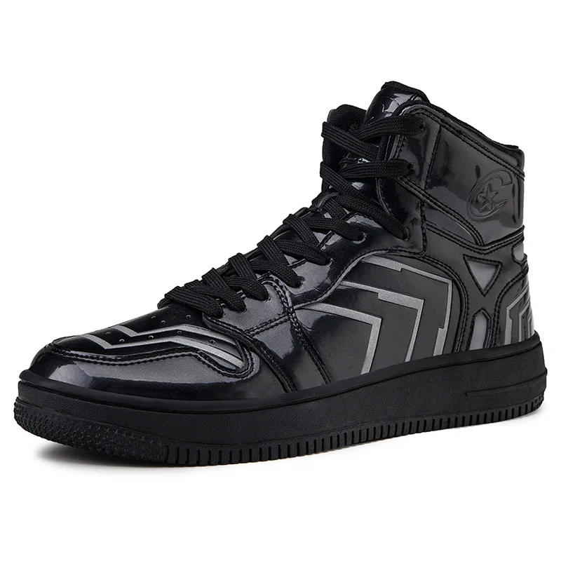 Черный Boots Comfortable Soft bottom Quality Shoes Men New Casual Shoes Botas Breathable Masculinas Flyknit Zapatos Hombr - Цвет: Черный