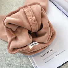 Chen/Одежда для младенцев и детей постарше г. Новые стильные штаны с высокой талией для маленьких девочек зимняя модная одежда для младенцев с бархатом