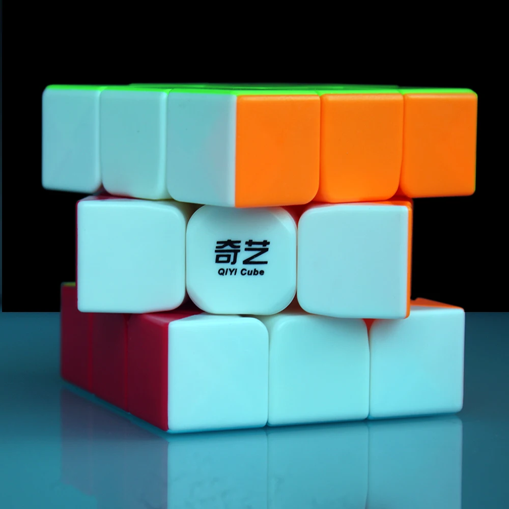 2 шт. QiYi воин W 3x3x3 Pazzle кубик профессиональный магический куб Щенячий 3*3*3 Скорость
