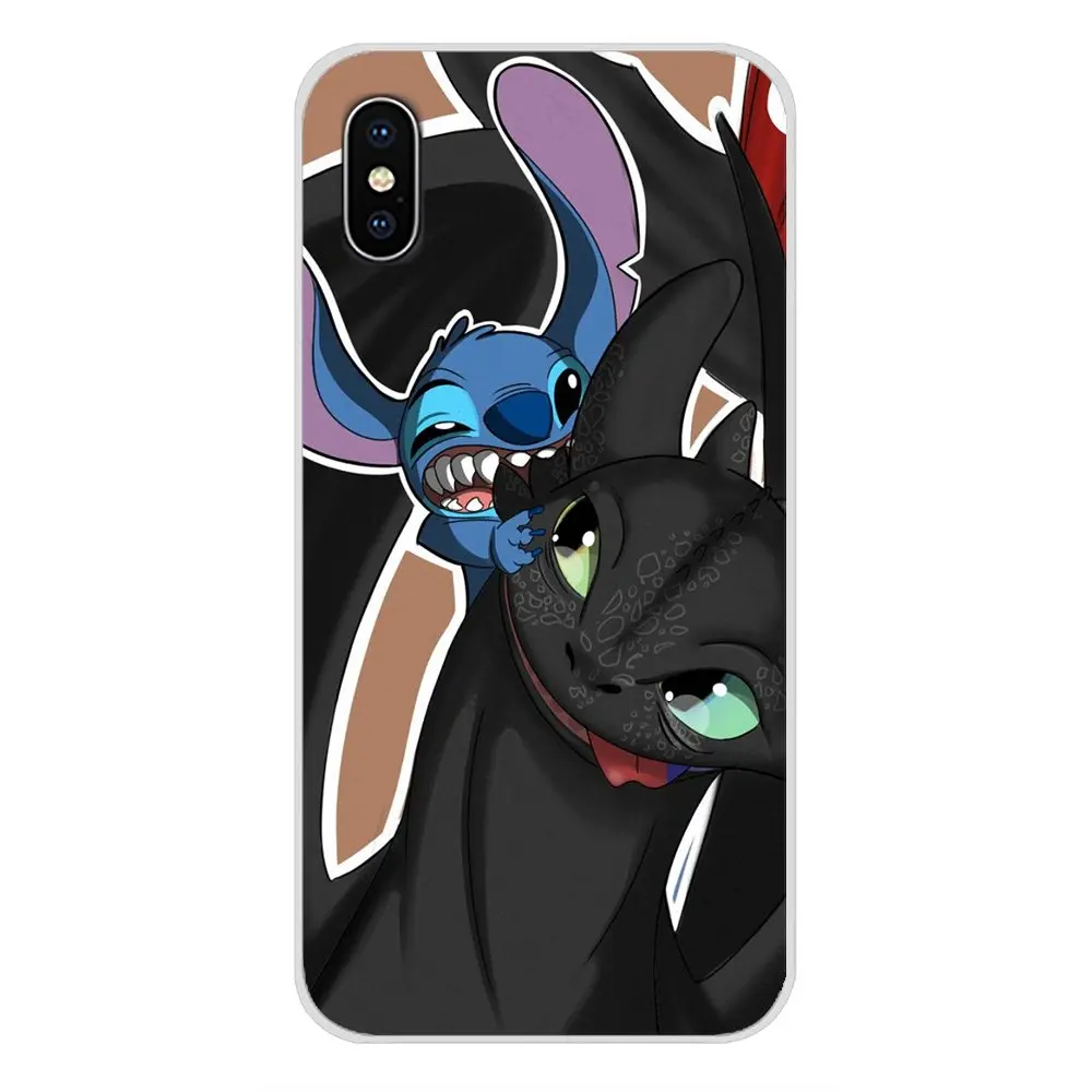 Для Apple IPhone X XR XS 11Pro MAX 4S 5s 5C SE 6S 7 8 Plus ipod touch 5 6 Чехол для мобильного телефона беззубистый дракон и стежка мультфильм - Цвет: images 4