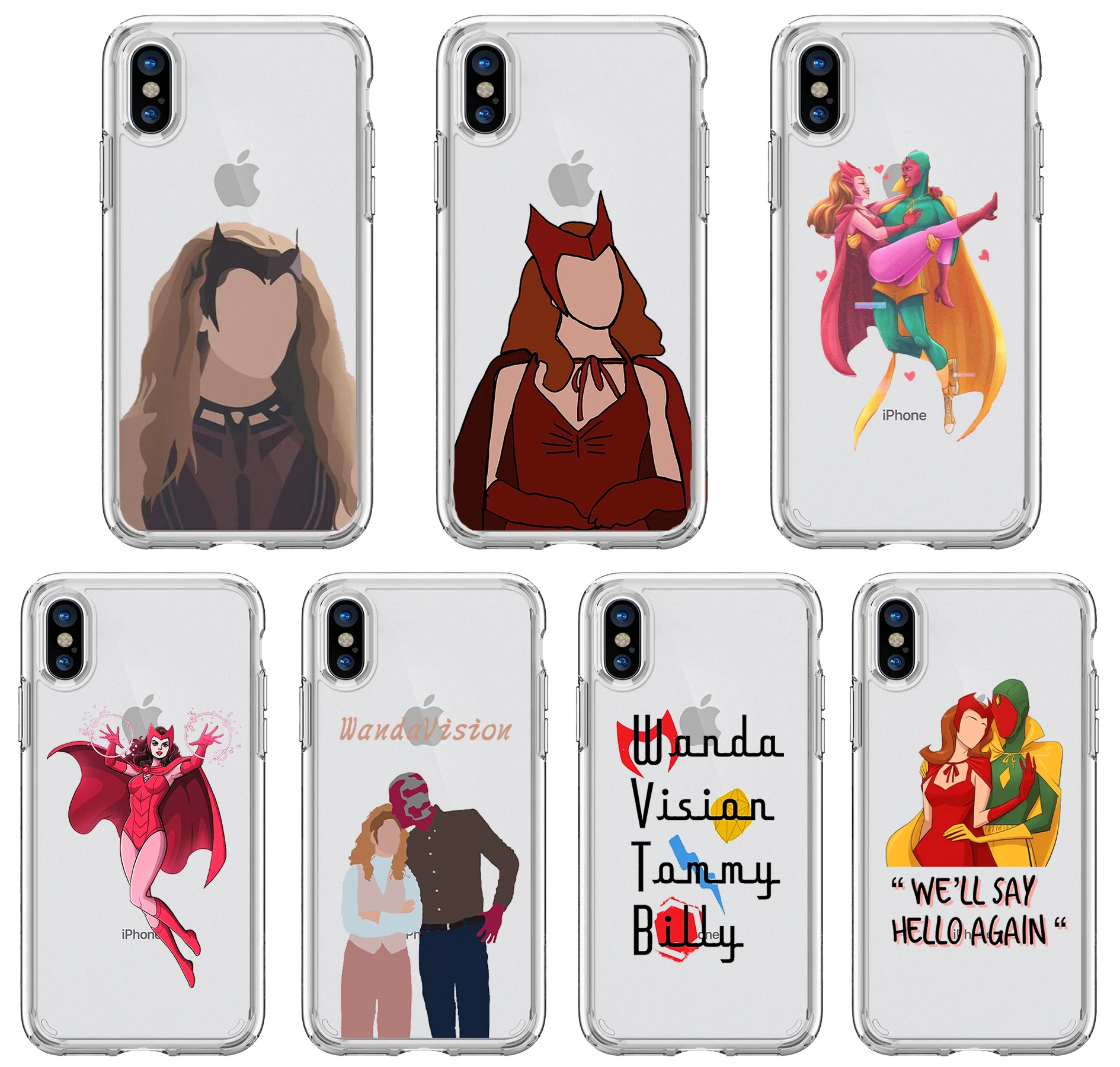 Popular Tv Series Wandavision Clear Soft Silicone Phone Case For Iphone 6 6s 6plus 7 8 X Xs Xr Xsmax 11pro 12 Pro Mini Phone Case Covers Aliexpress