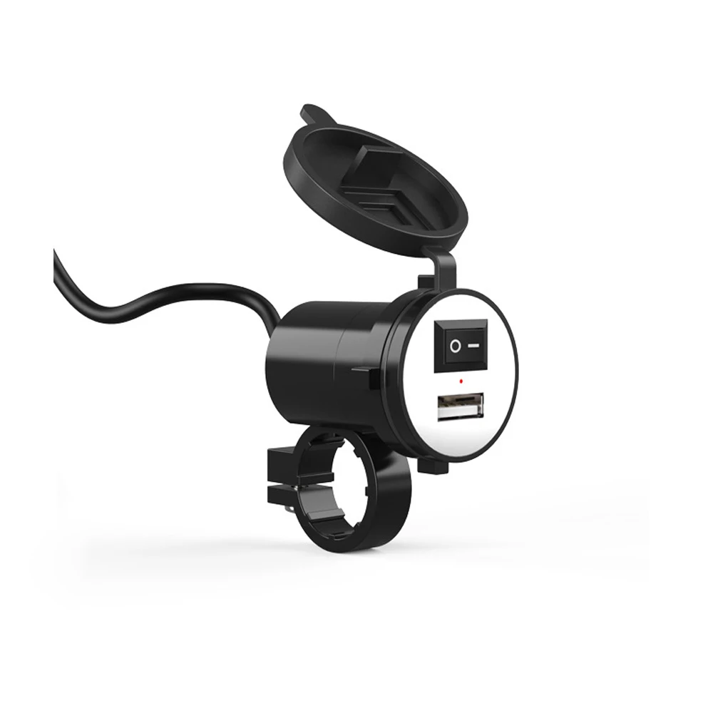 Водонепроницаемый 12V USB мотоцикл питание для мобильного телефона Зарядка порт розетка