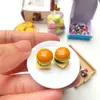 1 Set 1:12 Miniature Hamburger Mini Fruit Salad Pretend Food for Blyth Barbies OB11 BJD Doll House Kitchen Play Toys Accessories 6
