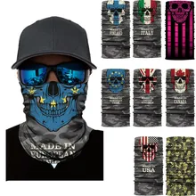 3D Лыжная маска Балаклава с принтом черепа велосипедная маска для сноубординга теплый шарф на шею маска для лица для велосипеда Бандана Балаклава на Хэллоуин 815