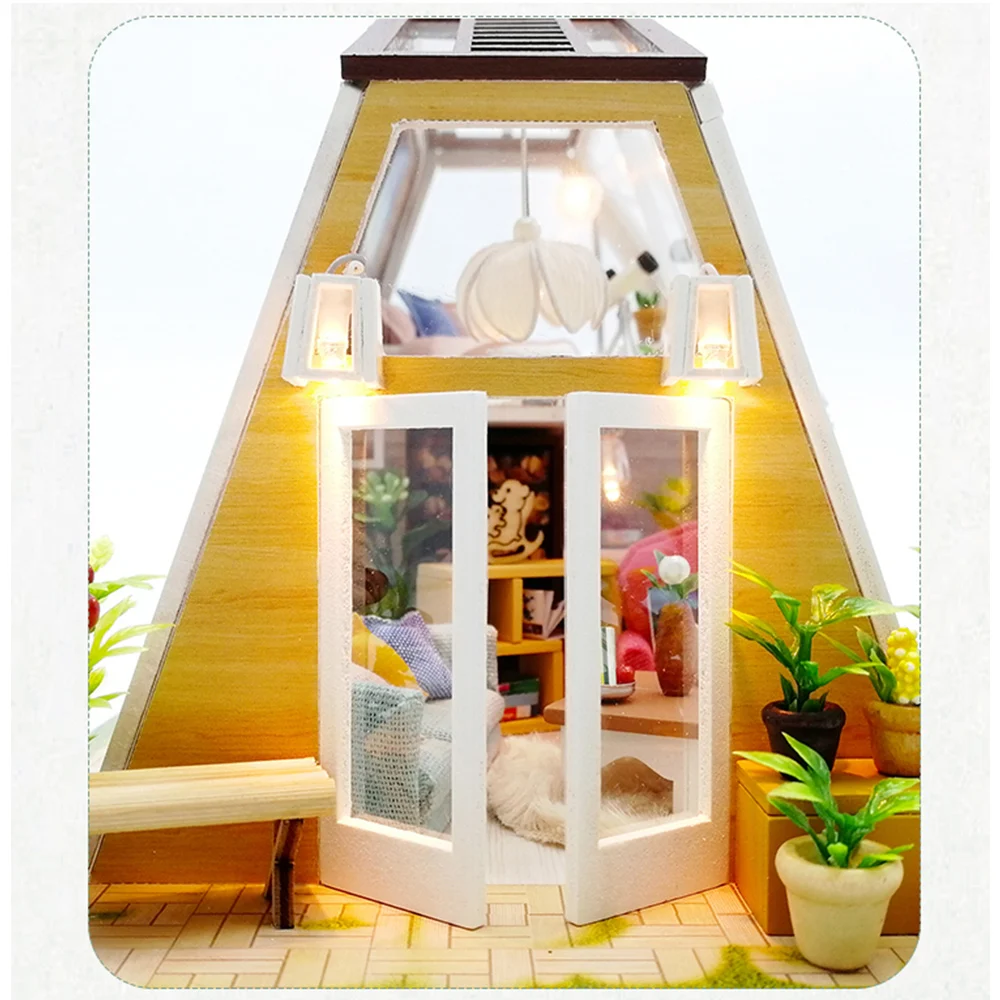 Cutebee Каса Кукольный дом миниатюрная мебель кукольный домик DIY Миниатюрные домики комната коробка театральные игрушки для детей DIY кукольный домик M902