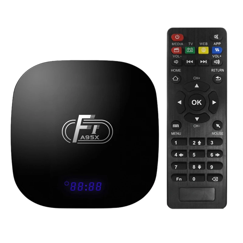 AABB-Смарт ТВ приставка A95X F1 Android 8,1 ТВ приставка Amlogic S905W приставка дистанционного управления четырехъядерный Vp9 H.265 2 Gb/16 Gb 2,4G Wifi Hd