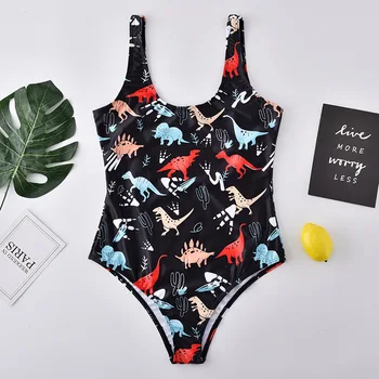 

Dinosaur One-Piece Sexy Swimsuit Bikini Women Swimwear One Piece Swimsuit Push Up Padded Beach Women Bathing Suit Bikini