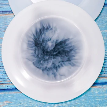 

3 Pcs Crystal Epoxy Resin Mold Dish Tray Plate Casting Silicone Mould DIY Set 54DC