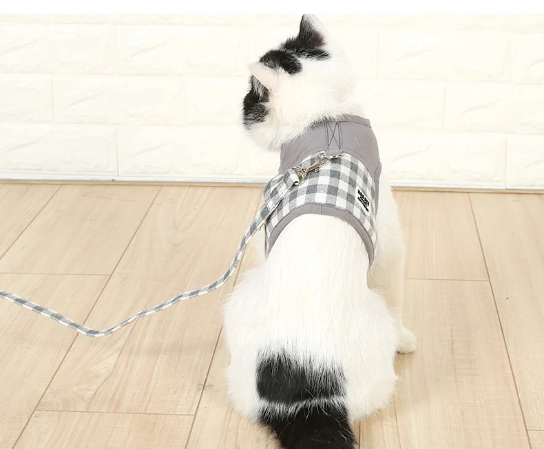 Petalk милый дышащий собачий поводок набор регулируемый поводок для домашних животных поводок ремни для щенка жилет платье s m l