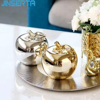 

JINSERTA Ceramic Storage Box Jewelry Earrings Rings Cosmetic Organizer Home Desktop Sundries Decor Photography Props Fancy Gifts