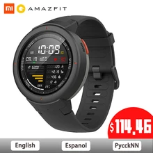 Küresel Sürüm Amazfit Verge Smartwatch GPS Cevap Aramalar Kalp Hızı Uyku Monitör Müzik akıllı saat IP68 Su Geçirmez 11 Spor(China)