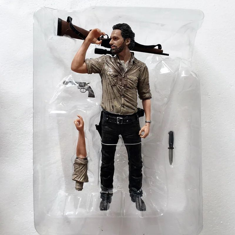 2 типа The Walking Dead Rick Grimes дерил Диксон фигурка модель игрушка; подарок 10 дюймов - Цвет: A no box