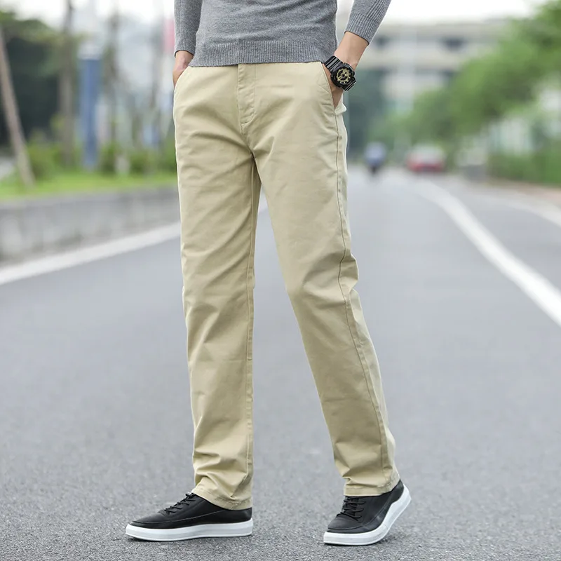 Cotton Trousers Khaki gray 
