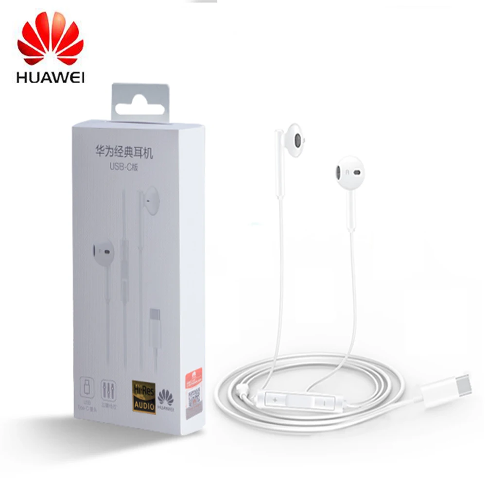 Наушники HUAWEI CM33 оригинальные наушники-вкладыши с разъемом USB Type-C микрофоном для