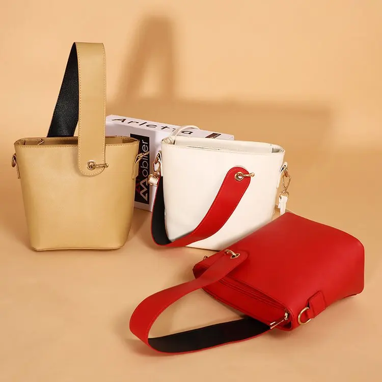 

2019 New Style Bag WOMEN'S Bag Small Bucket Korean-style Shoulder Bag Shoulder Fashion Simple Versatile Fashion Wrist Wrap