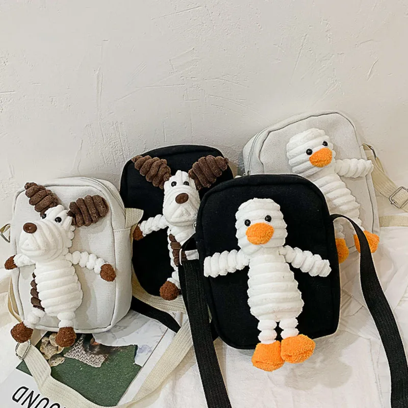 Новая стильная женская сумка, повседневное милое мультяшное украшение, сумка на плечо, лаконичная сумка через плечо