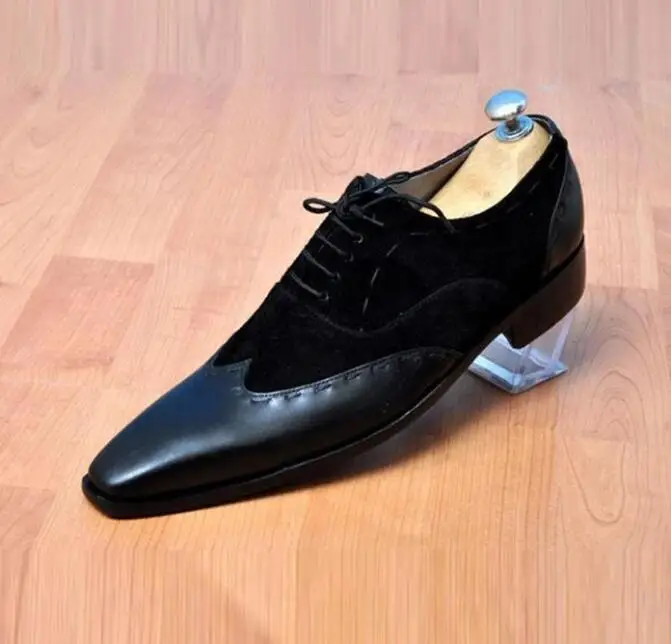 

Men Leather Shoes Low Heel Casual Shoes Dress Shoes Brogue Shoes Spring Ankle Boots Vintage Classic Male Casual PS513