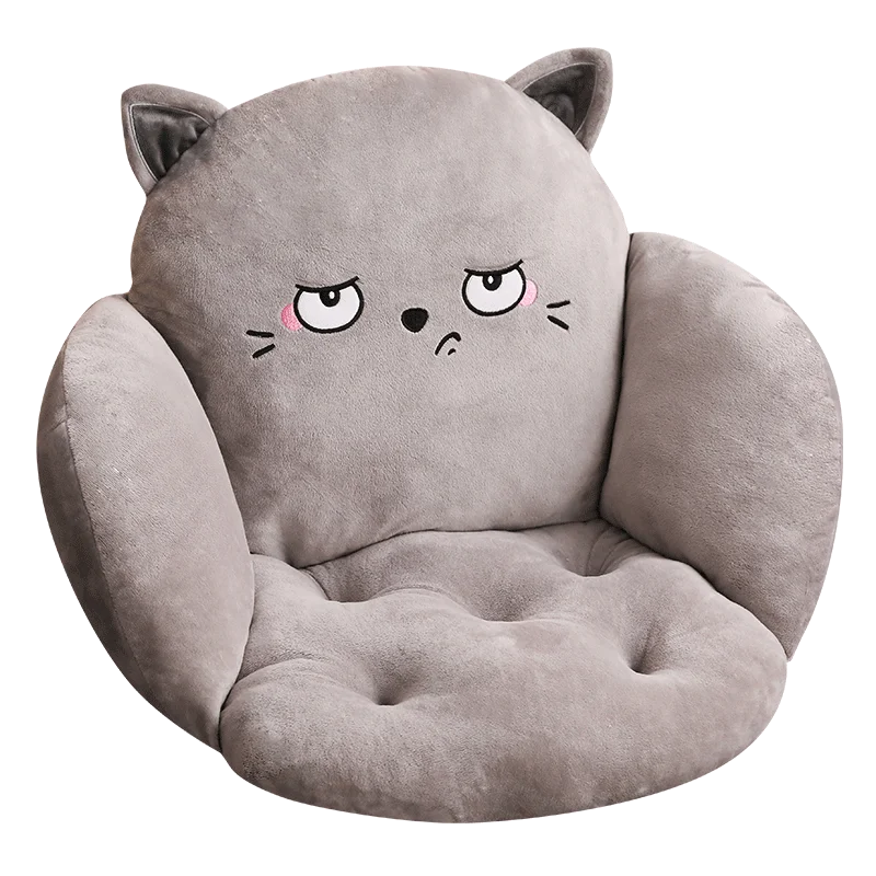 

Cat Cute Seating Cushion Cover Decorative Sofa Pillow Office Chair Seat Cusion Riempimento Cuscino Household Products OO50KD