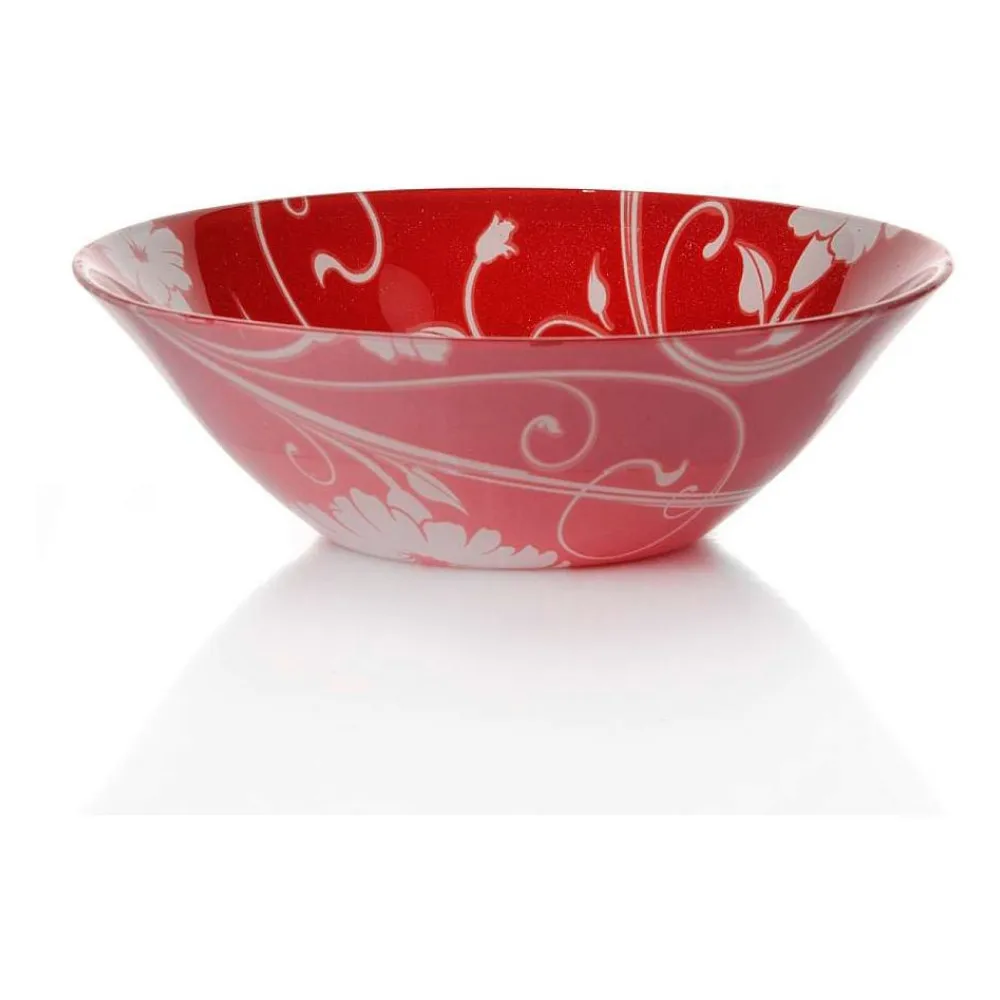 Набор салатников Pasabahce Red Serenada, 14 см, 6 шт