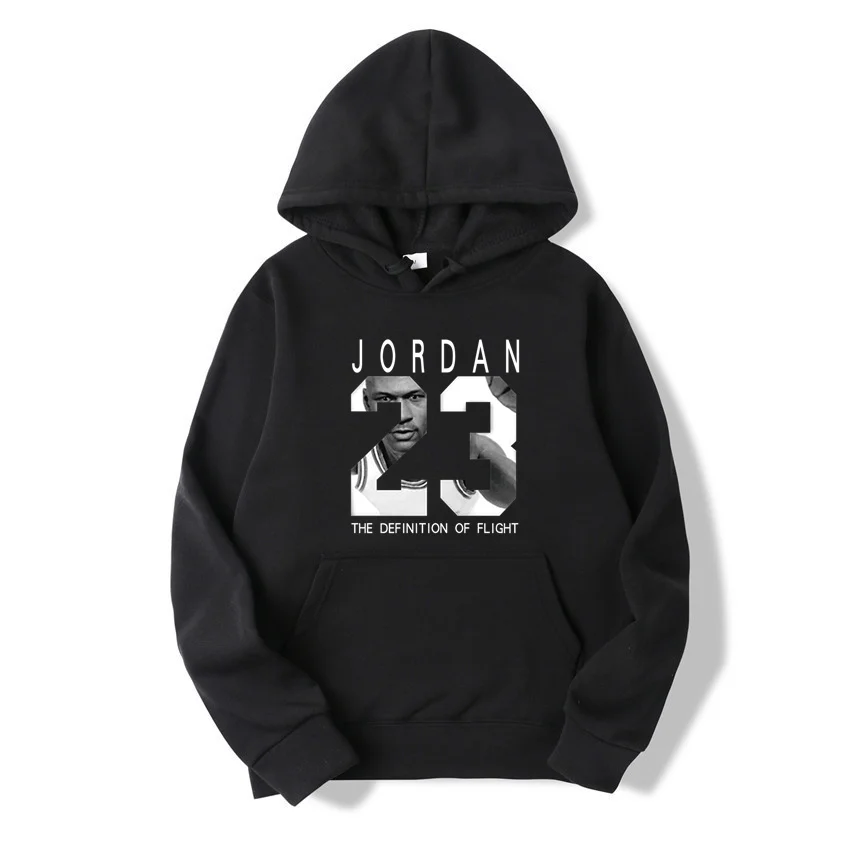 Модный бренд Sportwea, новинка JORDAN 23, с буквенным принтом, черный цвет, Мужская толстовка, новинка, худи, пуловер, новинка, мужская одежда - Цвет: JD-2 Black