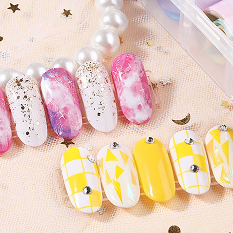 Flower Butterfly Lace Star Transfer Paper Nails Sticker Nail Stickers Art Transfer Nail Sticker Christmas Star Paper