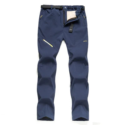 for Women (Blue) Походные уличные штаны водонепроницаемые ветрозащитные дышащие быстросохнущие брюки для женщин и мужчин Кемпинг Рыбалка Альпинизм эластичный осень зима - Цвет: for Women (Blue)