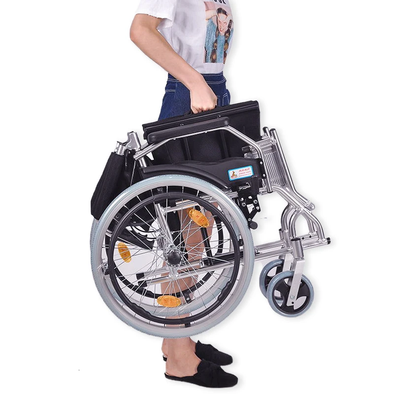 

Phoenix Aluminium Alloy Wheelchair Fold Light Small-scale The Elderly Wheelbarrow Old Age Portable Exceed Light Disabled