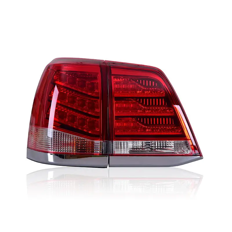 red Задняя фара для Toyota Land Cruiser светодиодные ходовые огни светодиодный стоп-сигнал поворот сигнала - Цвет: red