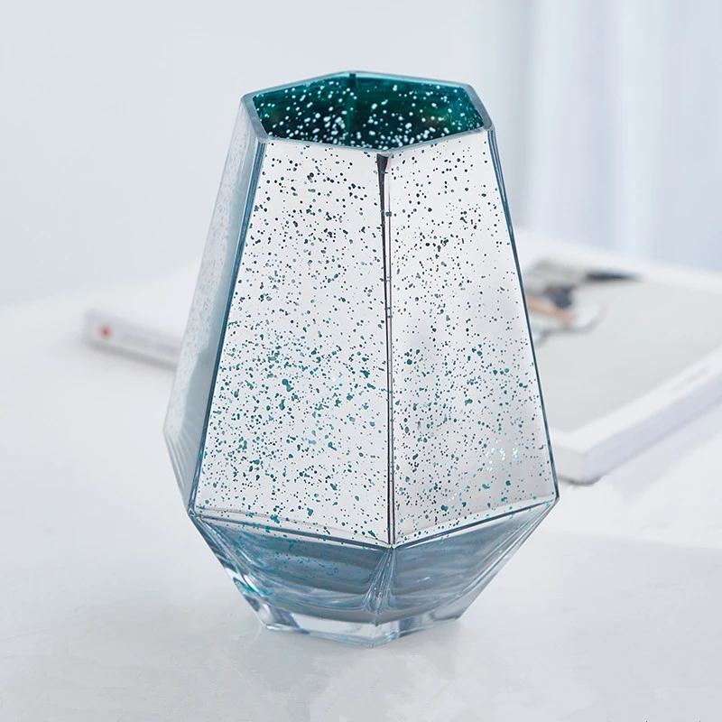 Скандинавская Геометрическая ваза Настольная стеклянная гидропоника цветочный