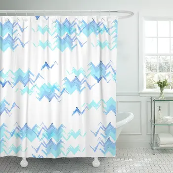 

Pattern Colorful Ikat Abstract Collection Ethnic Geometric Graphic Shower Curtain Waterproof Polyester Fabric 60 x 72 inches Set