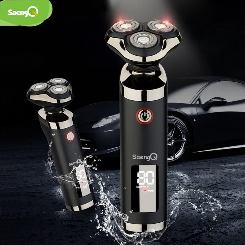 

SaengQ Fast Charge Electric Shaver Rechargeable Full Body Washing Intelligent Digital Display Shaver Multifunctional Razor